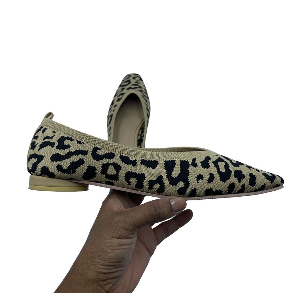 Leopard Print Stretchy Flats - image 3